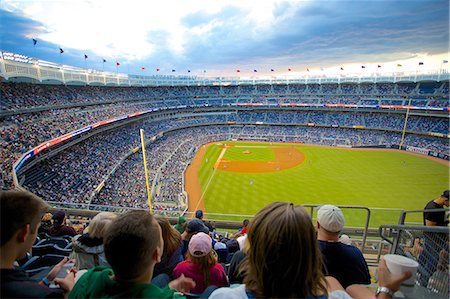 sports and baseball - Baseball in the Yankee Stadium, The Bronx, New York, United States of America, North America Stock Photo - Rights-Managed, Code: 841-08244295