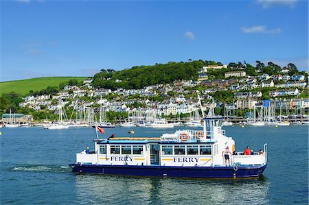 dart river - Kingswear and River Dart viewed from Dartmouth, Devon, England, United Kingdom, Europe Photographie de stock - Rights-Managed, Code: 841-08240120