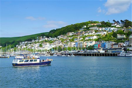 dart river - Kingswear and River Dart viewed from Dartmouth, Devon, England, United Kingdom, Europe Stock Photo - Rights-Managed, Code: 841-08240121