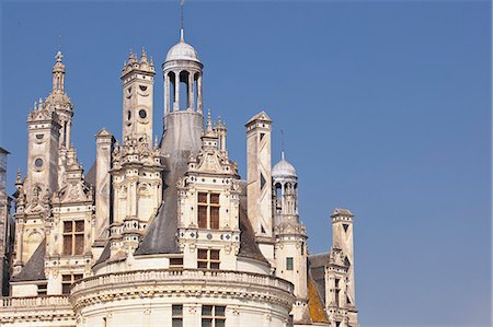 Detail shot of the roof of the Chateau de Chambord, UNESCO World Heritage Site, Loir-et-Cher, Centre, France, Europe Stock Photo - Rights-Managed, Code: 841-08240233