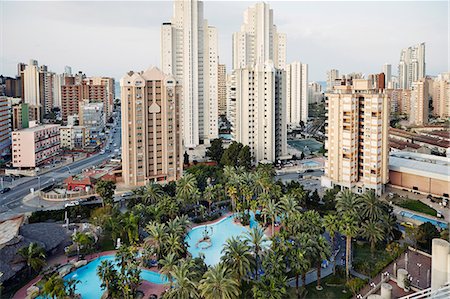 A forest of hi-rises in Benidorm, Costa Blanca, Spain, Mediterranean, Europe Stock Photo - Rights-Managed, Code: 841-08240244