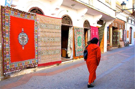 egyptian ethnicity - Carpet shop, The Medina, Rabat, Morocco, North Africa, Africa Foto de stock - Con derechos protegidos, Código: 841-08243945