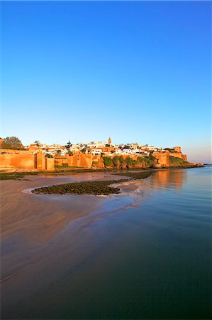rabat - Oudaia Kasbah and coastline, Rabat, Morocco, North Africa, Africa Foto de stock - Con derechos protegidos, Código: 841-08243948