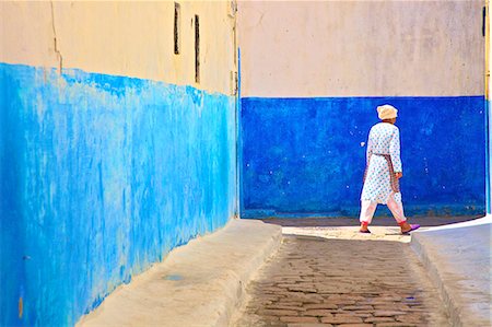 street corner - Oudaia Kasbah, Rabat, Morocco, North Africa, Africa Stock Photo - Rights-Managed, Code: 841-08243950