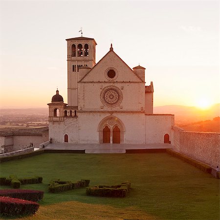 Basilica of San Francesco, UNESCO World Heritage Site, Assisi, Perugia District, Umbria, Italy, Europe Foto de stock - Direito Controlado, Número: 841-08279046