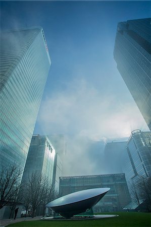 Office buildings at Canary Wharf, Docklands, London, England, United Kingdom, Europe Stock Photo - Rights-Managed, Code: 841-08279237