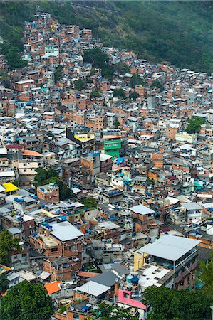 favela district - Rocinha Favela, Rio de Janeiro, Brazil, South America Photographie de stock - Rights-Managed, Code: 841-08279245