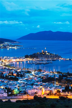 The 15th century Bodrum castle and marina, Bodrum, Aegean coast, Mediterranean Region, Anatolia, Turkey, Asia Minor, Eurasia Stockbilder - Lizenzpflichtiges, Bildnummer: 841-08279352