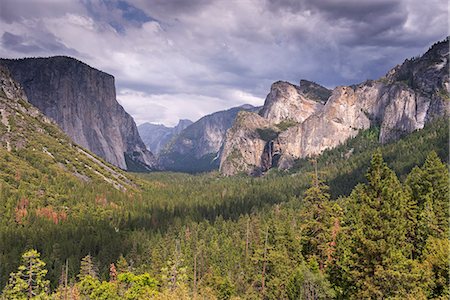 Yosemite Valley from Tunnel View, UNESCO World Heritage Site, California, United States of America, North America Stock Photo - Rights-Managed, Code: 841-08279419