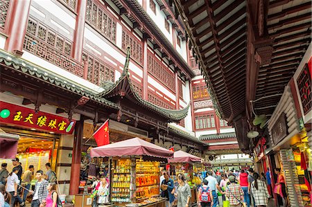 Yu Yuan Gardens Bazaar, Shanghai old city, China, Asia Stock Photo - Rights-Managed, Code: 841-08357265