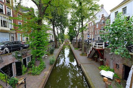 The Oudergracht, old canal, Utrecht, The Netherlands, Europe Photographie de stock - Rights-Managed, Code: 841-08357678