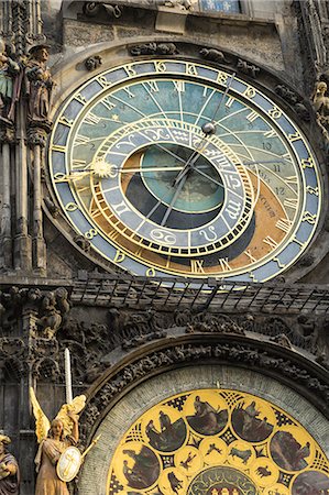 The Astronomical Clock, Old Town Hall, UNESCO World Heritage Site, Prague, Europe Stock Photo - Rights-Managed, Code: 841-08357673