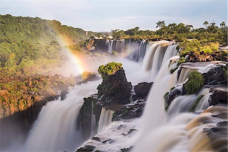 rainbow falls - Iguazu Falls (Iguassu Falls) (Cataratas del Iguazu), UNESCO World Heritage Site, Misiones Province, Argentina, South America Stock Photo - Rights-Managed, Code: 841-08421116