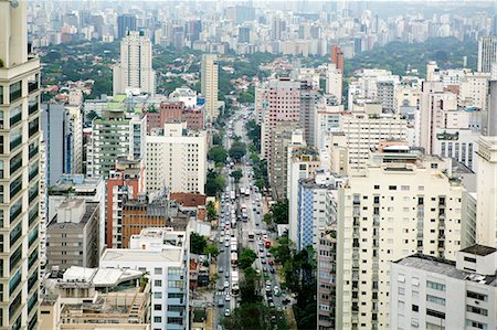 simsearch:841-06447624,k - A view of the Sao Paulo skyline from Jardins, Sao Paulo, Brazil, South America Photographie de stock - Rights-Managed, Code: 841-08421184