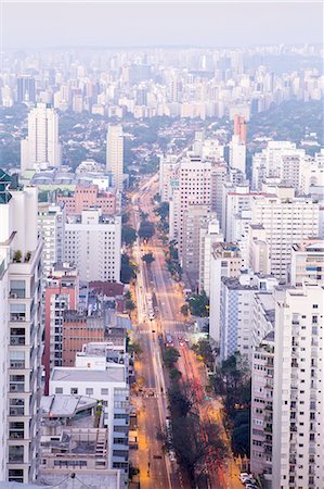 The Sao Paulo skyline from Jardins, Sao Paulo, Brazil, South America Stockbilder - Lizenzpflichtiges, Bildnummer: 841-08421185