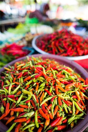 Chillies in market, Phuket, Thailand, Southeast Asia, Asia Stock Photo - Rights-Managed, Code: 841-08421294