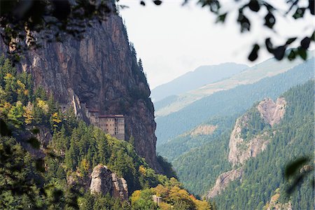 empinado - Sumela Monastery, Greek Orthodox Monastery of the Virgin Mary, Black Sea Coast, Trabzon Province, Anatolia, Turkey, Asia Minor, Eurasia Foto de stock - Con derechos protegidos, Código: 841-08421344