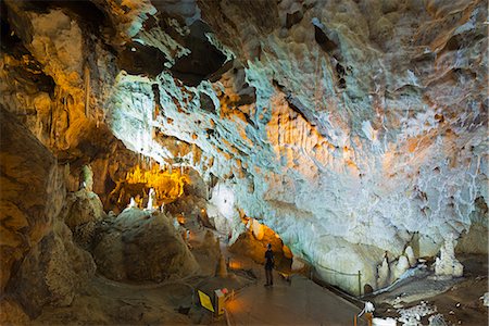stalagmite - Limestone stalactites and stalagmites in Ballic Cave, near Tokat, Central Anatolia, Turkey, Asia Minor, Eurasia Stock Photo - Rights-Managed, Code: 841-08421342