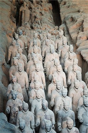 shaanxi province - Museum of the Terracotta Warriors, Mausoleum of the first Qin Emperor, Xian, Shaanxi Province, China, Asia Photographie de stock - Rights-Managed, Code: 841-08438561