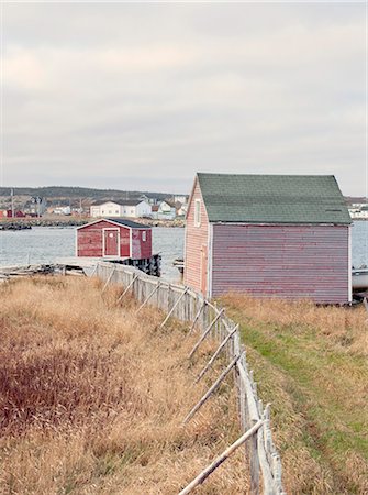 fogo island - Fishing huts, Fogo Island, Newfoundland, Canada, North America Photographie de stock - Rights-Managed, Code: 841-08438662
