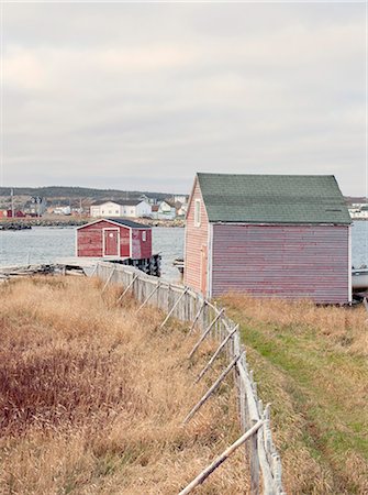 Fishing huts, Fogo Island, Newfoundland, Canada, North America Stock Photo - Rights-Managed, Code: 841-08438662