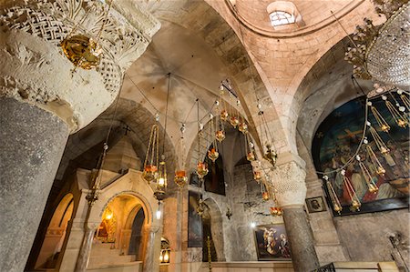 Chapel, Church of the Holy Sepulchre, Old City, Christian Quarter, Jerusalem, UNESCO World Heritage Site, Israel, Middle East Foto de stock - Con derechos protegidos, Código: 841-08542454