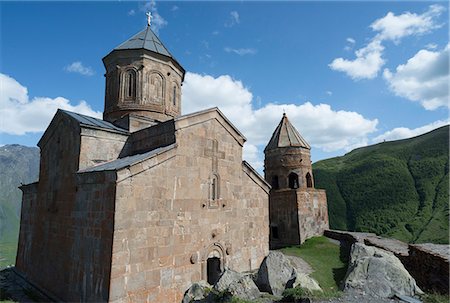 simsearch:841-08542452,k - Tsminda Sameba church, Kasbegi, Georgia, Central Asia, Asia Photographie de stock - Rights-Managed, Code: 841-08542632