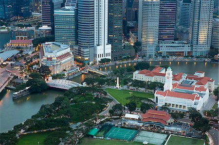 Financial District, Singapore, Southeast Asia, Asia Foto de stock - Con derechos protegidos, Código: 841-08542667