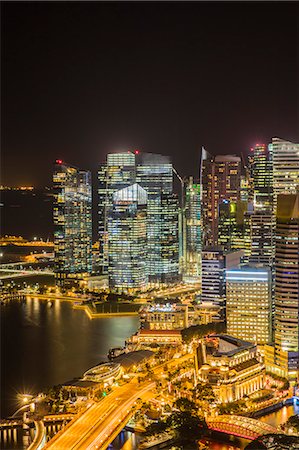 simsearch:841-08542662,k - Financial District at night, Singapore, Southeast Asia, Asia Photographie de stock - Rights-Managed, Code: 841-08542669
