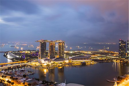 singapour - Marina Bay, Singapore, Southeast Asia, Asia Photographie de stock - Rights-Managed, Code: 841-08542670