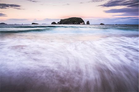 simsearch:841-08568847,k - Sunset at Hahei Beach, Coromandel Peninsula, North Island, New Zealand, Pacific Foto de stock - Con derechos protegidos, Código: 841-08568829