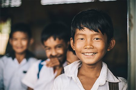 Primary school, Pong Teuk, Cambodia, Indochina, Southeast Asia, Asia Foto de stock - Con derechos protegidos, Código: 841-08568939