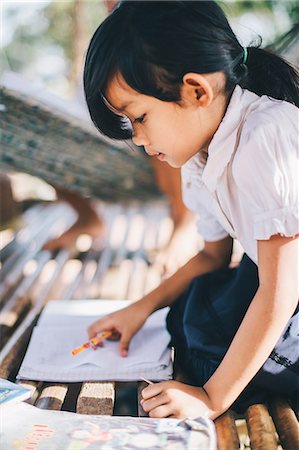 school elementary outside - Primary school, Pong Teuk, Cambodia, Indochina, Southeast Asia, Asia Stock Photo - Rights-Managed, Code: 841-08568931