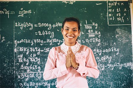 Primary school, Pong Teuk, Cambodia, Indochina, Southeast Asia, Asia Stock Photo - Rights-Managed, Code: 841-08568933