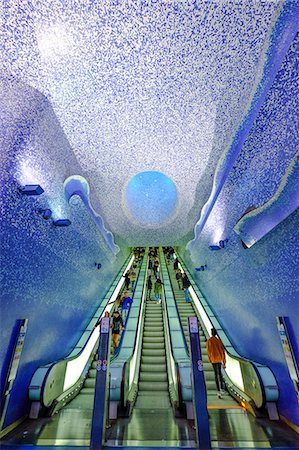 escaler - Toledo Art Station of Naples Metro, Naples, Campania, Italy, Europe Stock Photo - Rights-Managed, Code: 841-08569011