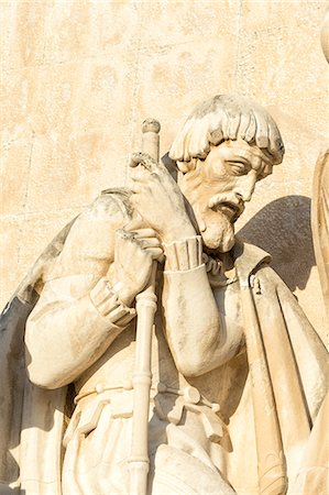 simsearch:841-06345267,k - Detail of statue on the Padrao dos Descobrimentos (Monument to the Discoveries), Belem, Lisbon, Portugal, Europe Stockbilder - Lizenzpflichtiges, Bildnummer: 841-08663442