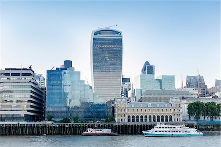 City of London skyline showing the Walkie Talkie building, London, England, United Kingdom, Europe Fotografie stock - Rights-Managed, Codice: 841-08729465