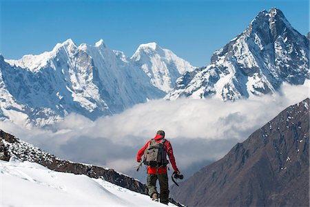 simsearch:841-08860682,k - A photographer working in the Everest region of the Nepal Himalayas, Khumbu Region, Nepal, Asia Stock Photo - Rights-Managed, Code: 841-08797821