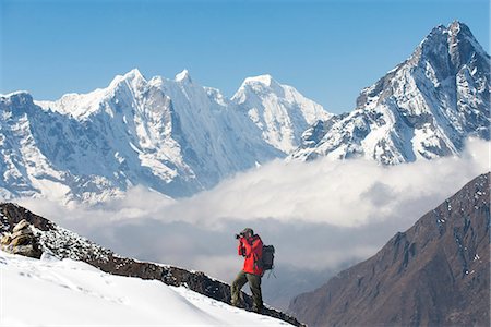 simsearch:841-08797827,k - A photographer working in the Everest region of the Nepal Himalayas, Khumbu Region, Nepal, Asia Foto de stock - Con derechos protegidos, Código: 841-08797823