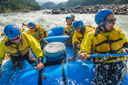 Rafting trip on the Trisuli River, Nepal, Asia Photographie de stock - Rights-Managed, Code: 841-08797865