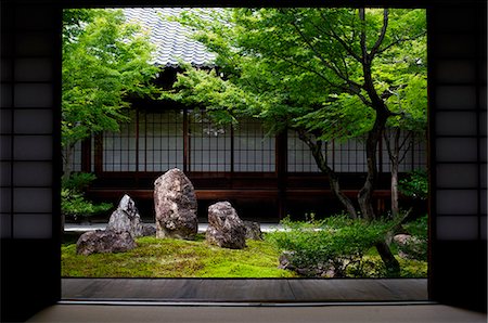 simsearch:841-09241982,k - Inner moss garden, Kennin-ji temple, Kyoto, Japan, Asia Foto de stock - Con derechos protegidos, Código: 841-08797923