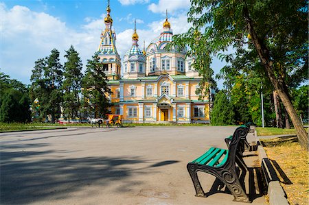 Ascension Cathedral (Zenkov Cathedral), Panfilov Park, Almaty, Kazakhstan, Central Asia, Asia Stock Photo - Rights-Managed, Code: 841-08821494