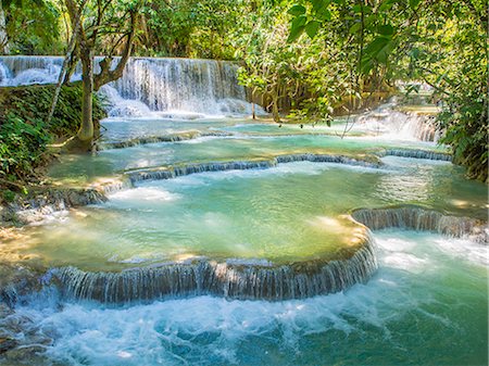 Keang Si waterfalls, near Luang Prabang, Laos, Indochina, Southeast Asia, Asia Stock Photo - Rights-Managed, Code: 841-08821653