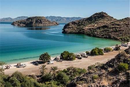 ferienorte - Bay near Loreto, into Sea of Cortez, Baja California, Mexico, North America Foto de stock - Con derechos protegidos, Código: 841-08821660