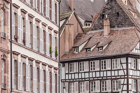 strasbourg - Old houses in La Petite France, Strasbourg, Bas Rhin, Alsace, France, Europe Foto de stock - Con derechos protegidos, Código: 841-08821841