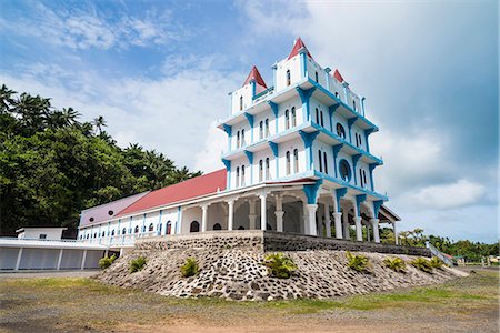 simsearch:6119-08268198,k - Lausikula church, Wallis, Wallis and Futuna, South Pacific, Pacific Foto de stock - Con derechos protegidos, Código: 841-08860709