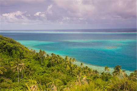 Overlook over the lagoon of Wallis, Wallis and Futuna, South Pacific, Pacific Stock Photo - Rights-Managed, Code: 841-08860712