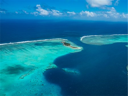 south pacific - Aerial of the lagoon of Wallis, Wallis and Futuna, South Pacific, Pacific Stock Photo - Rights-Managed, Code: 841-08860713