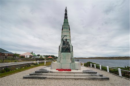 Falklands War Memorial, Stanley, capital of the Falkland Islands, South America Foto de stock - Con derechos protegidos, Código: 841-08860751