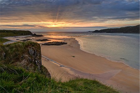 sunset at the beach - Trawbeaga, Doagh Island, County Donegal, Ulster, Republic of Ireland, Europe Stock Photo - Rights-Managed, Code: 841-08860854